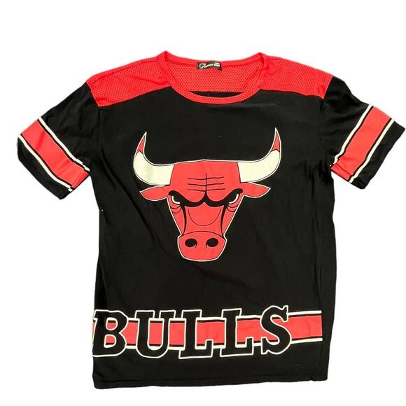 Y2K Lady's Chicago Bulls NBA Shirt Sz Medium 90s style - Picture 1 of 6
